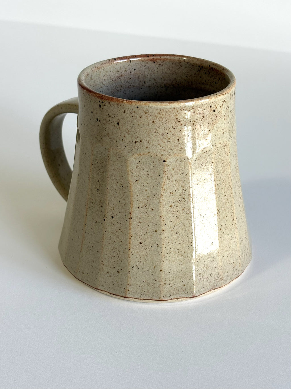 Faceted Shino Mug