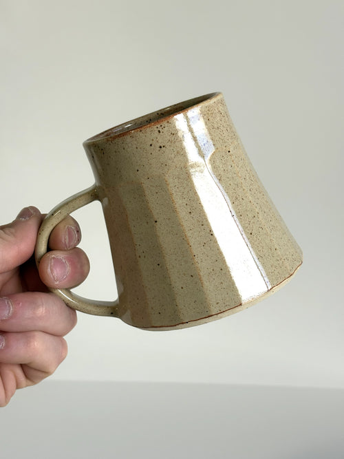 Faceted Shino Mug